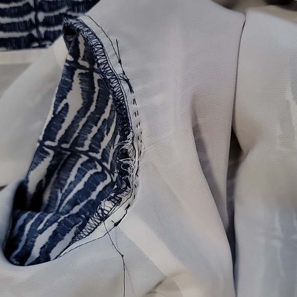 VINEYARD NAVY LONG SLEEVE TOP/  SIZE 0. - Picture 10 of 11